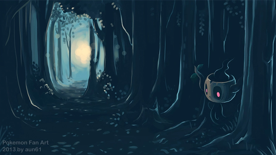 Brocélome dans une forêt sombre