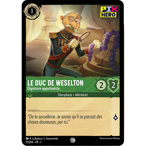 Le Duc de Weselton 73-204