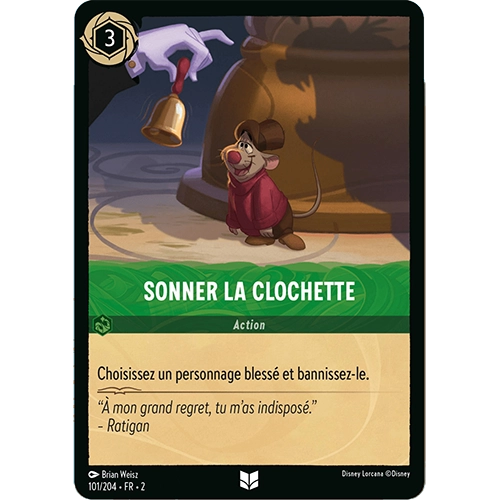 Image de la carte Lorcana : Sonner la clochette 101/204