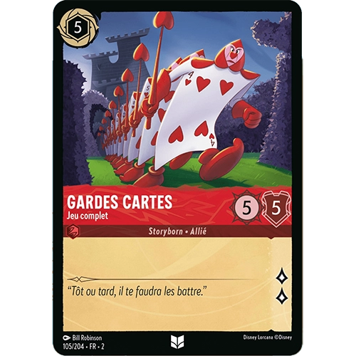 Image de la carte Lorcana : Gardes Cartes 105/204 Jeu complet