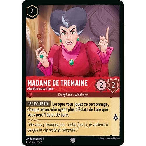 Image de la carte Lorcana : Madame de Tremaine 111/204 Matriarche Arrogante