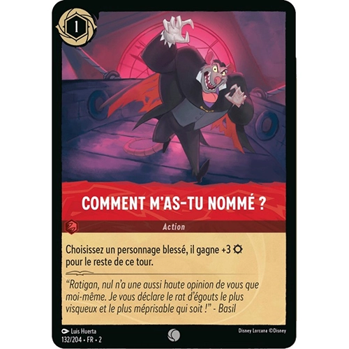 Image de la carte Lorcana : Comment M'as-Tu Nommé ? 132/204