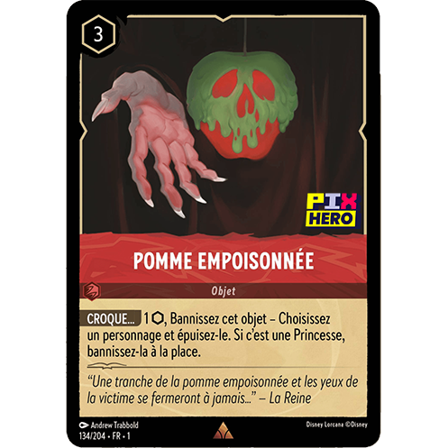 Image de la carte Lorcana : Pomme Empoisonnée 134/204