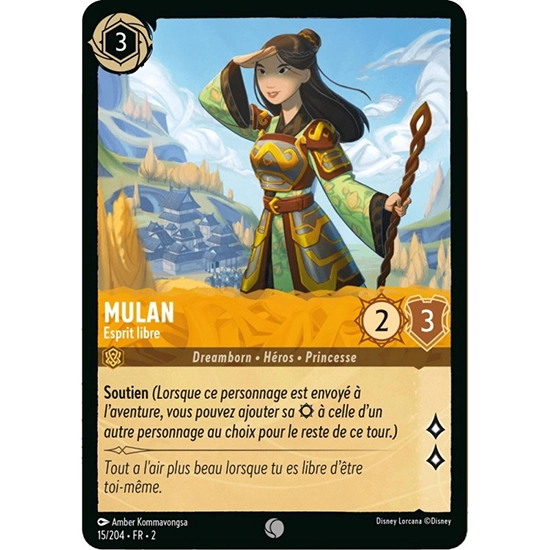 Image de la carte Lorcana : Mulan 15/204 Esprit libre