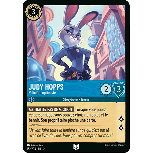 Image de la carte Lorcana : Judy Hopps 152/204 Policière optimiste