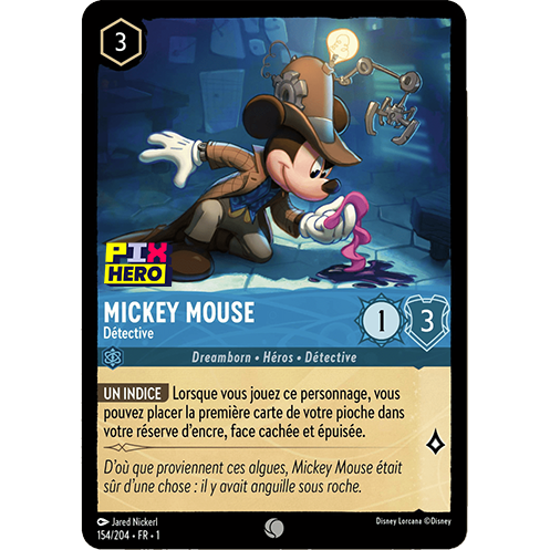 Image de la carte Lorcana : Mickey Mouse 154/204 Detective