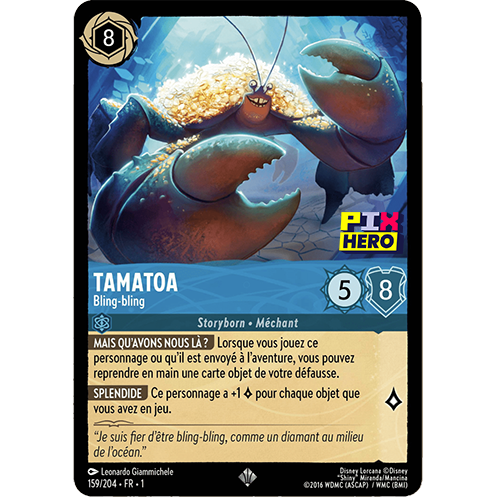 Image de la carte Lorcana : Tamatoa 159/204 Bling-bling