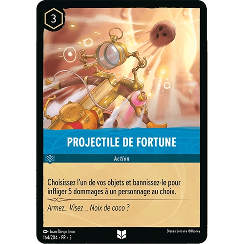 Image de la carte Lorcana : Projectile de Fortune 164/204