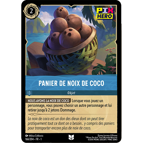 Image de la carte Lorcana : Panier de noix de coco 166/204