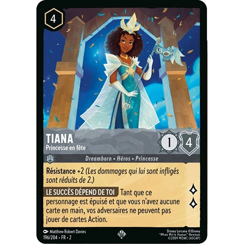 Image de la carte Lorcana : Tiana 196/204 Princesse en fête