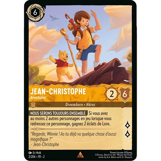 Image de la carte Lorcana : 2/204 Jean Christophe - Aventurier