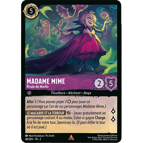 Image de la carte Lorcana : Madame Mime 48/204 Rivale de Merlin