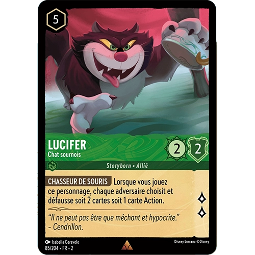 Image de la carte Lorcana : Lucifer 85/204 Chat sournois